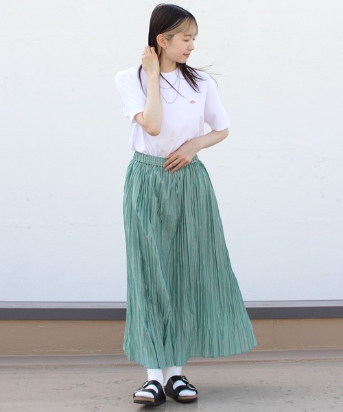 DANTON（ダントン）の「DANTON/ダントン　インナーTEEシャツ　T/C INNER TEE DT-C0195 CVT（Tシャツ/カットソー・レディース・ブラック/ホワイト/レッド/ピンクベージュ/ネイビー/グレー/ミント/ピンク/グレイッシュベージュ/ダークベージュ・M/S）」の21枚目の写真