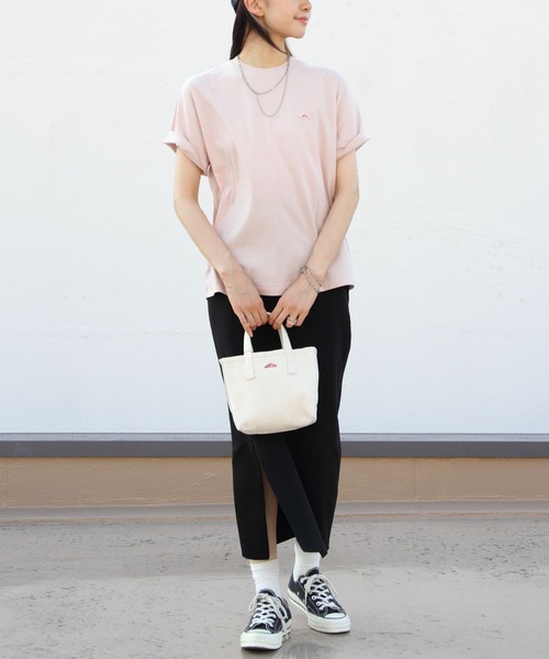 DANTON（ダントン）の「DANTON/ダントン　インナーTEEシャツ　T/C INNER TEE DT-C0195 CVT（Tシャツ/カットソー・レディース・ブラック/ホワイト/レッド/ピンクベージュ/ネイビー/グレー/ミント/ピンク/グレイッシュベージュ/ダークベージュ・M/S）」の13枚目の写真