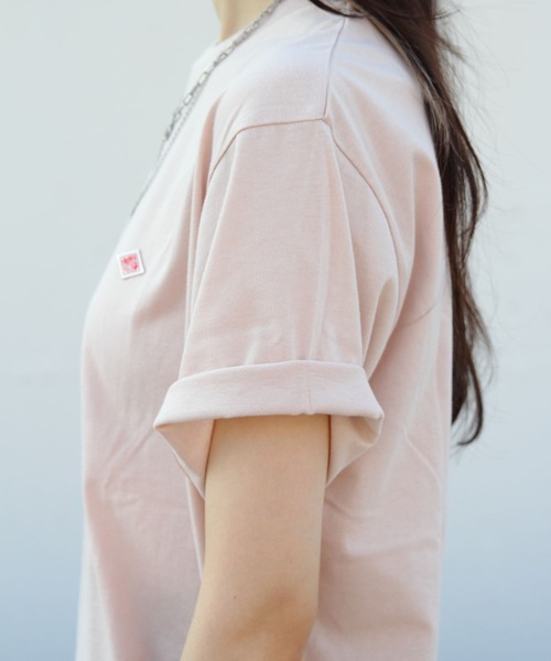 DANTON（ダントン）の「DANTON/ダントン　インナーTEEシャツ　T/C INNER TEE DT-C0195 CVT（Tシャツ/カットソー・レディース・ブラック/ホワイト/レッド/ピンクベージュ/ネイビー/グレー/ミント/ピンク/グレイッシュベージュ/ダークベージュ・M/S）」の17枚目の写真