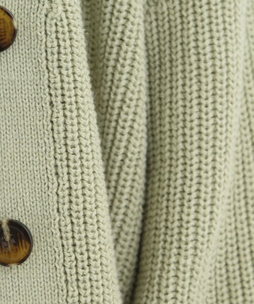 SHOO・LA・RUE（シューラルー）の「◆季節の変わり目に活躍！【洗える】畦編みVネックカーディガン（カーディガン/ボレロ・レディース・アイボリー/ライトベージュ/チャコールグレー/ライトグリーン/ブルー/ピンク系・00）」の7枚目の写真