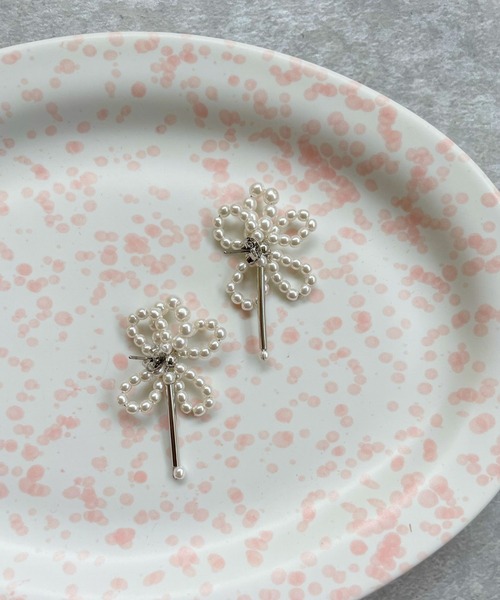 OKIRAKU（オキラク）の「☆ 【by daisy】パールフラワーピアス　RA22-1051（ピアス（両耳用）・レディース・シルバー/ゴールド・FREE）」の9枚目の写真