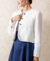 ETERNITY SELECT（エタニティ セレクト）の「ダブルポケットツイードジャケット（ノーカラージャケット）」