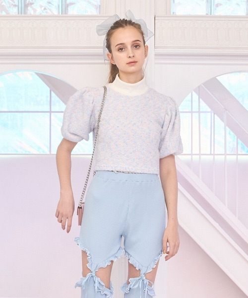 lilLilly（リルリリー）の「マルチドットニットトップス（ニット/セーター・レディース・ブルー/マルチ・FREE）」の21枚目の写真