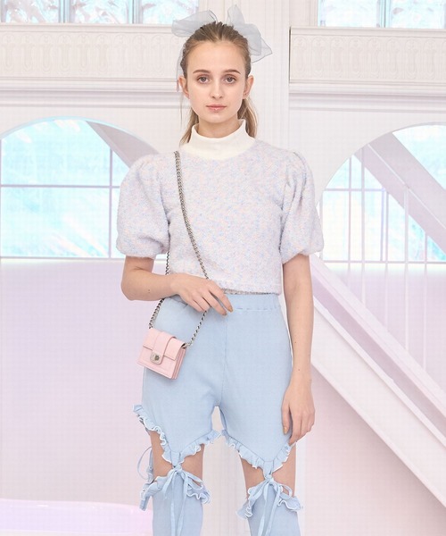 lilLilly（リルリリー）の「マルチドットニットトップス（ニット/セーター・レディース・ブルー/マルチ・FREE）」の22枚目の写真