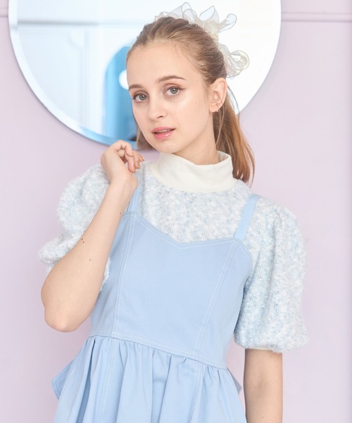 lilLilly（リルリリー）の「マルチドットニットトップス（ニット/セーター・レディース・ブルー/マルチ・FREE）」の18枚目の写真