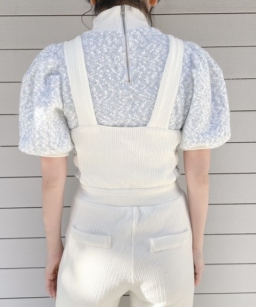 lilLilly（リルリリー）の「マルチドットニットトップス（ニット/セーター・レディース・ブルー/マルチ・FREE）」の13枚目の写真