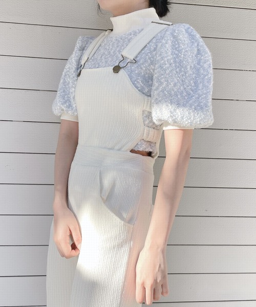 lilLilly（リルリリー）の「マルチドットニットトップス（ニット/セーター・レディース・ブルー/マルチ・FREE）」の16枚目の写真