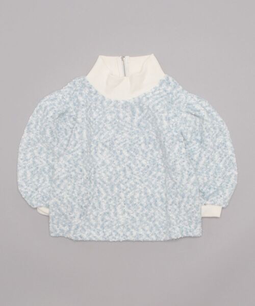 lilLilly（リルリリー）の「マルチドットニットトップス（ニット/セーター・レディース・ブルー/マルチ・FREE）」の5枚目の写真