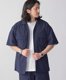 【SHIPS別注】+phenix:〈撥水〉オープンカラーシャツ (セットアップ対応)