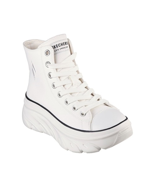 SKECHERS(スケッチャーズ)の「SKECHERS FUNKY STREET-GROOVE WAY / スケッチャーズ ファンキー ストリート グルーヴ ウェイ(スニーカー・レディース・ホワイト/ブラック・22.5cm/23cm/23.5cm/24cm/24.5cm/25cm)」の2枚目の写真