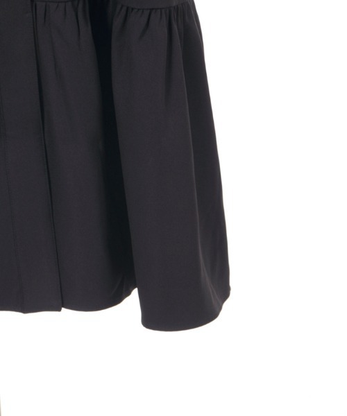 axes femme　ケープ付インバネス風コート　黒 ケープ付インバネス風コート[品番：IGAW0003163]｜axes femme