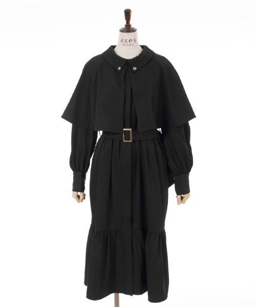 axes femme（アクシーズファム）の「ケープ付インバネス風コート