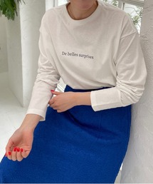 LOWRYS FARM | カラーロゴプリントロングスリーブ　177895(Tシャツ/カットソー)
