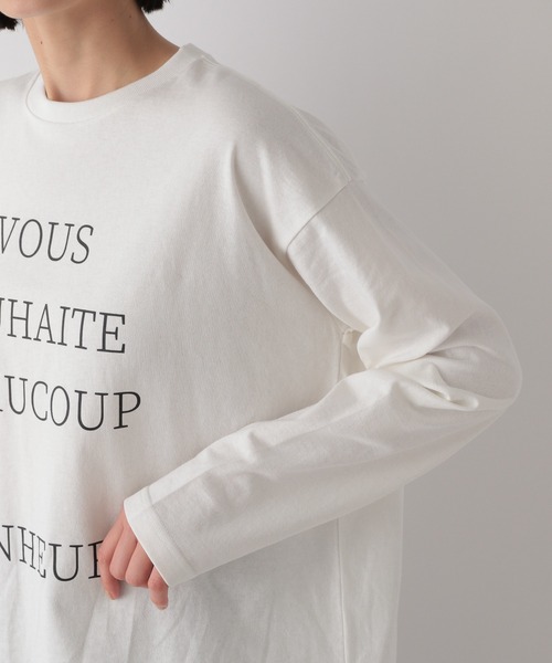 セール】カラーロゴプリントロングスリーブ 177895（Tシャツ