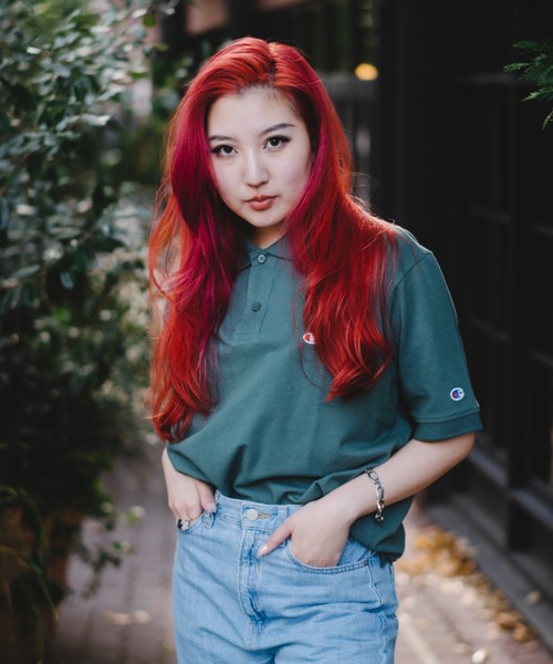 Champion（チャンピオン）の「【Champion】C3-X355 SHORT SLEEVE POLO SHIRT/ポロシャツ/チャンピオン（ポロシャツ・メンズ・ホワイト/モスグリーン/ネイビー/ブラック/グレー・M/L/XL）」の4枚目の写真