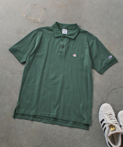 Champion（チャンピオン）の「【Champion】C3-X355 SHORT SLEEVE POLO SHIRT/ポロシャツ/チャンピオン（ポロシャツ・メンズ・ホワイト/モスグリーン/ネイビー/ブラック/グレー・M/L/XL）」の19枚目の写真