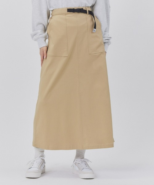 CAMP7（キャンプセブン）の「【CAMP7】クライミングベイカースカート（スカート・レディース・ベージュ/ブラック・M/L）」の2枚目の写真