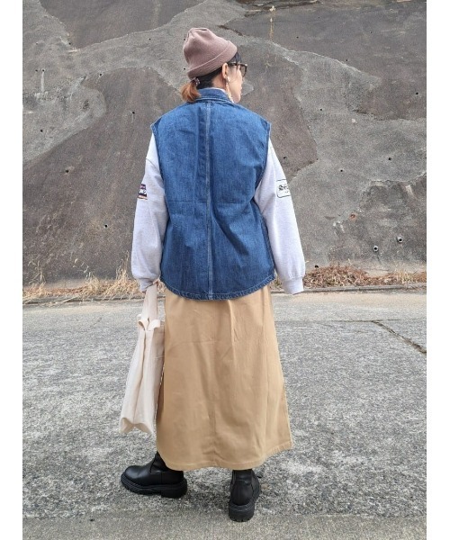 CAMP7（キャンプセブン）の「【CAMP7】クライミングベイカースカート（スカート・レディース・ベージュ/ブラック・M/L）」の10枚目の写真