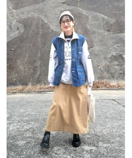 CAMP7（キャンプセブン）の「【CAMP7】クライミングベイカースカート（スカート・レディース・ベージュ/ブラック・M/L）」の8枚目の写真