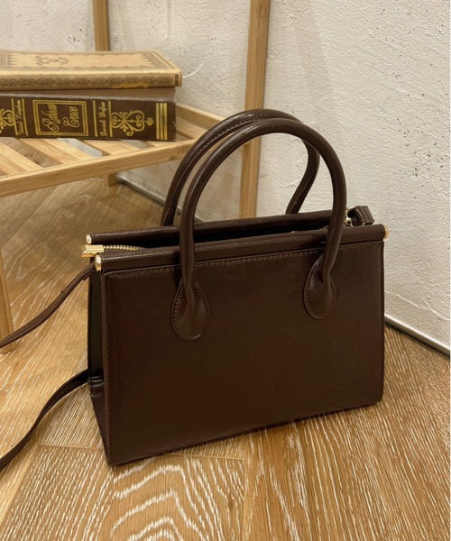 apres jour clair(アプレジュールクレア)の「【apres jour clair×ARIAZ】2WAYスクエアバッグ(ハンドバッグ・レディース・ダークブラウン・FREE)」の2枚目の写真