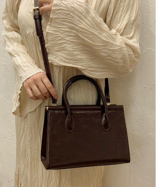 apres jour clair(アプレジュールクレア)の「【apres jour clair×ARIAZ】2WAYスクエアバッグ(ハンドバッグ・レディース・ダークブラウン・FREE)」の5枚目の写真