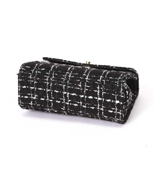 EDIT COLOGNE（エディットコロン）の「ツイードショルダーバッグ（ショルダーバッグ・レディース・ホワイト/ブラック・ﾌﾘ-）」の6枚目の写真