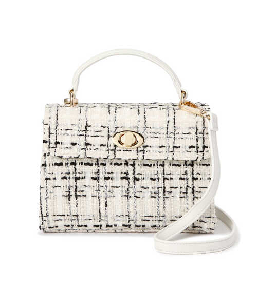 EDIT COLOGNE（エディットコロン）の「ツイードショルダーバッグ（ショルダーバッグ・レディース・ホワイト/ブラック・ﾌﾘ-）」の8枚目の写真