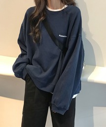 ワンポイントロゴクルーネックカットソー