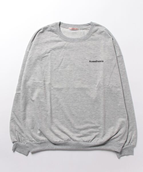 NinaetLina（ニナエリナ）の「ワンポイントロゴクルーネックカットソー（スウェット・レディース・グレー/ネイビー・L/M/XL）」の8枚目の写真