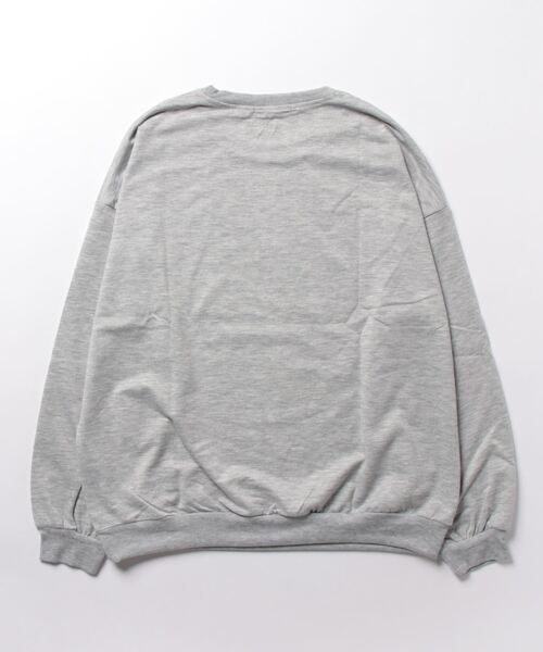 NinaetLina（ニナエリナ）の「ワンポイントロゴクルーネックカットソー（スウェット・レディース・グレー/ネイビー・L/M/XL）」の10枚目の写真