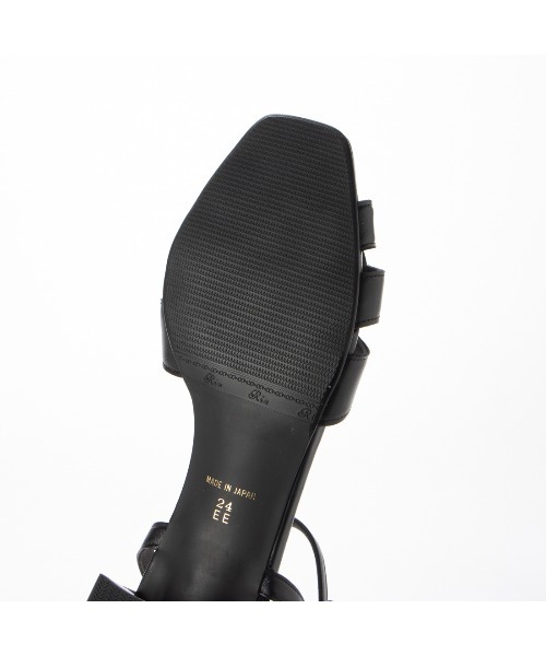 Riz raffinee（リズラフィーネ）の「スクエア編込みストラップサンダル（サンダル・レディース・グリーン/ブラック/アイボリー・23cm/22.5cm/24cm/23.5cm/24.5cm）」の13枚目の写真