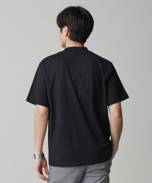 NANO universe（ナノユニバース）の「Anti Soaked 汗染み防止 モックネックTシャツ（Tシャツ/カットソー・メンズ・ブラック/ホワイト/ネイビー・S/M/L/XL）」の13枚目の写真