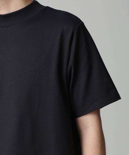 NANO universe（ナノユニバース）の「Anti Soaked 汗染み防止 モックネックTシャツ（Tシャツ/カットソー・メンズ・ブラック/ホワイト/ネイビー・S/M/L/XL）」の15枚目の写真