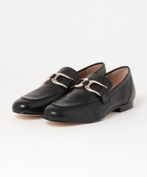 PASCUCCI(パスクッチ)の「【PASCUCCI】ラウンドトウビットローファー(D31607)(ローファー・レディース・アイボリー/シルバー/ブラック・38/36/39/37/35)」の2枚目の写真