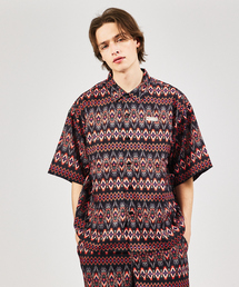 WILDERNESS EXPERIENCE / ウィルダネスエクスペリエンス  / Peacock pattern open collar shirt // オープンカラーシャツ　/ セットアップ