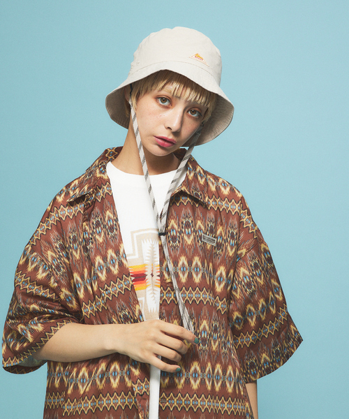 WILDERNESS EXPERIENCE（ウィルダネスエクスペリエンス）の「WILDERNESS EXPERIENCE / ウィルダネスエクスペリエンス  / Peacock pattern open collar shirt // オープンカラーシャツ　/ セットアップ（シャツ/ブラウス・メンズ・ブラック系その他/ブラウン系その他・M/L/XL）」の19枚目の写真