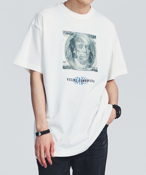 MADNESSの「MADNESS TOKYO×KOSUKE KAWAMURA Money(Tシャツ/カットソー・メンズ・ホワイト/ブラック・S)」の1枚目の写真