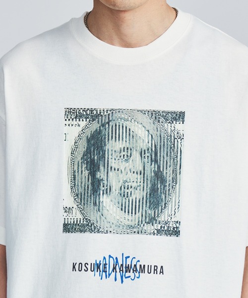 MADNESSの「MADNESS TOKYO×KOSUKE KAWAMURA Money(Tシャツ/カットソー・メンズ・ホワイト/ブラック・S)」の3枚目の写真