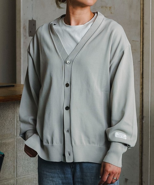 Jack Miller(ジャックミラー)の「Jack Miller ウォーターペアレントカーディガン 004(カーディガン/ボレロ・レディース・ミント/サンドグレー/ブラック・L/M)」の6枚目の写真