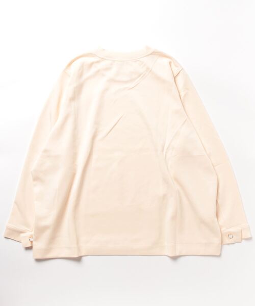 aimoha(アイモハ)の「ビッグシルエット スリットトップス(Tシャツ/カットソー・レディース・ベージュ/グレー/ブラック/ホワイト・FREE)」の5枚目の写真