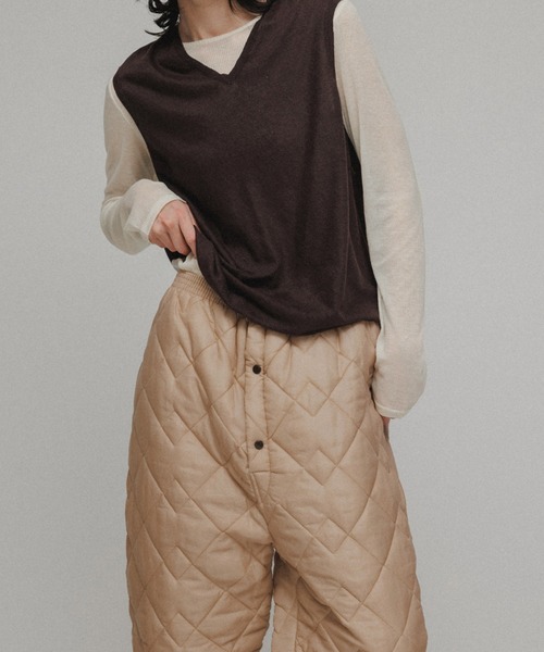 M TO R（ムウトアール）の「［TOPS］RIB SHEER TOP（Tシャツ/カットソー・レディース・ブラック/オフホワイト/オレンジ・FREE）」の2枚目の写真