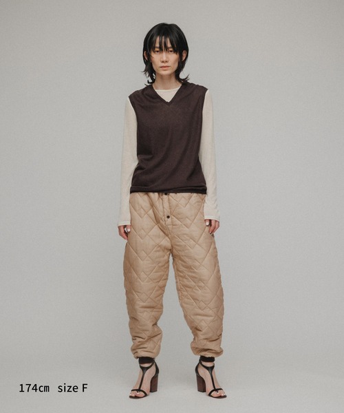 M TO R（ムウトアール）の「［TOPS］RIB SHEER TOP（Tシャツ/カットソー・レディース・ブラック/オフホワイト/オレンジ・FREE）」の4枚目の写真