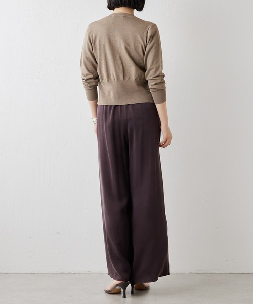 Whim Gazette（ウィムガゼット）の「ヘンプコンパクトプルオーバー（ニット/セーター・レディース・ベージュ/オフホワイト/ブラック・FREE）」の9枚目の写真