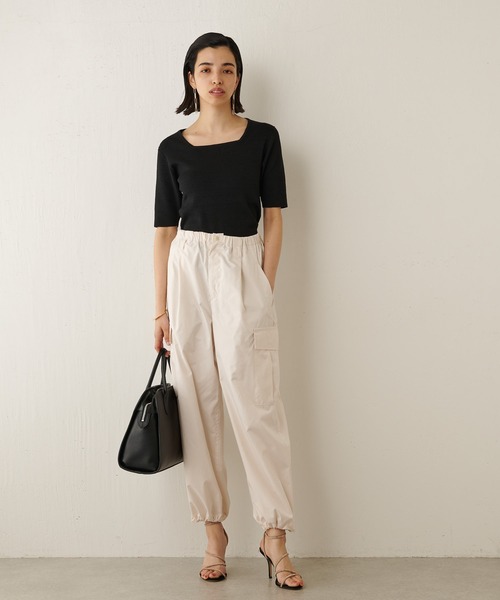 Whim Gazette（ウィムガゼット）の「ヘンプコンパクトプルオーバー（ニット/セーター・レディース・ベージュ/オフホワイト/ブラック・FREE）」の16枚目の写真