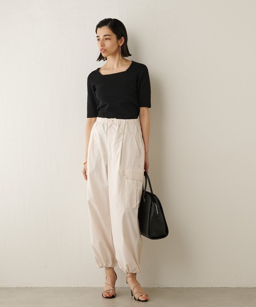 Whim Gazette（ウィムガゼット）の「ヘンプコンパクトプルオーバー（ニット/セーター・レディース・ベージュ/オフホワイト/ブラック・FREE）」の18枚目の写真