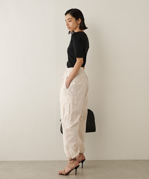 Whim Gazette（ウィムガゼット）の「ヘンプコンパクトプルオーバー（ニット/セーター・レディース・ベージュ/オフホワイト/ブラック・FREE）」の20枚目の写真