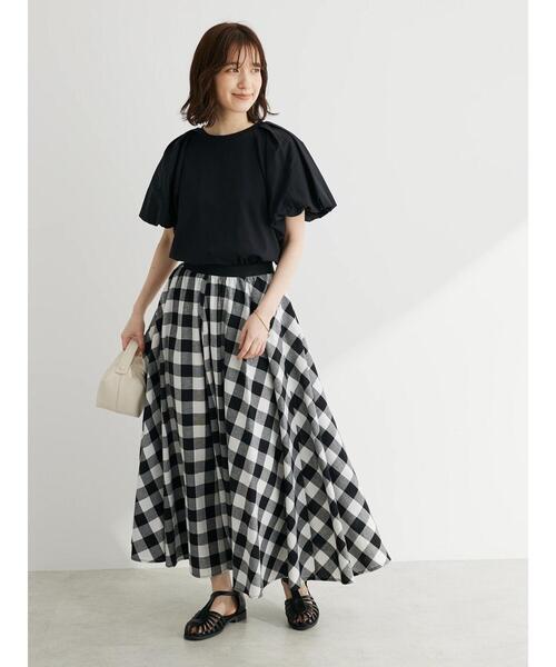 Sugar spoon（シュガースプーン）の「・SUGAR SPOON バルーンスリーブTシャツ（Tシャツ/カットソー・レディース・ブラック/ピンクベージュ/オフホワイト・FREE）」の4枚目の写真