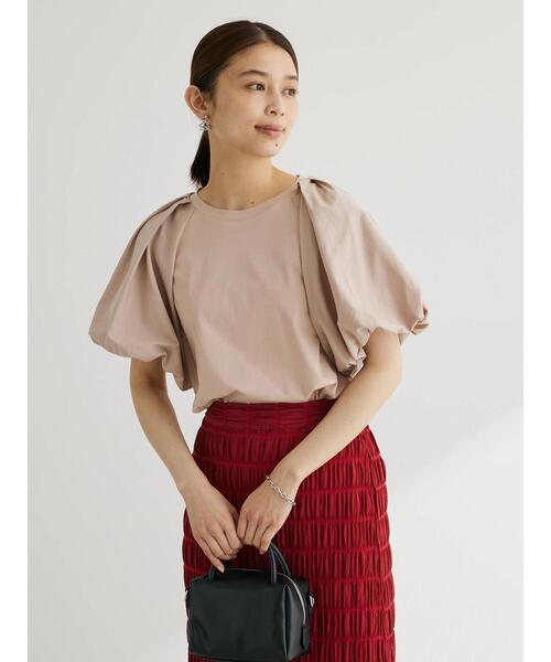 Sugar spoon（シュガースプーン）の「・SUGAR SPOON バルーンスリーブTシャツ（Tシャツ/カットソー・レディース・ブラック/ピンクベージュ/オフホワイト・FREE）」の18枚目の写真