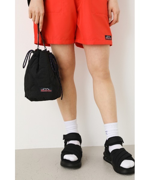 RODEO CROWNS WIDE BOWL（ロデオクラウンズワイドボウル）の「QUILTING 巾着 BAG（ハンドバッグ・レディース・オレンジ/アイボリー/ブラック・FREE）」の6枚目の写真