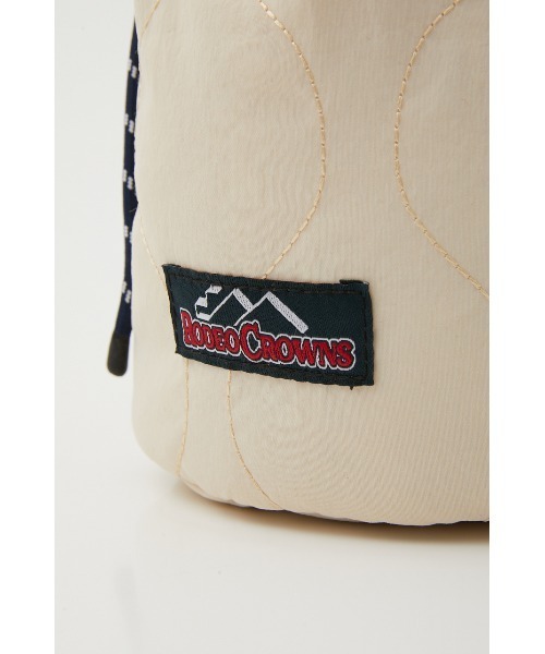 RODEO CROWNS WIDE BOWL（ロデオクラウンズワイドボウル）の「QUILTING 巾着 BAG（ハンドバッグ・レディース・オレンジ/アイボリー/ブラック・FREE）」の10枚目の写真